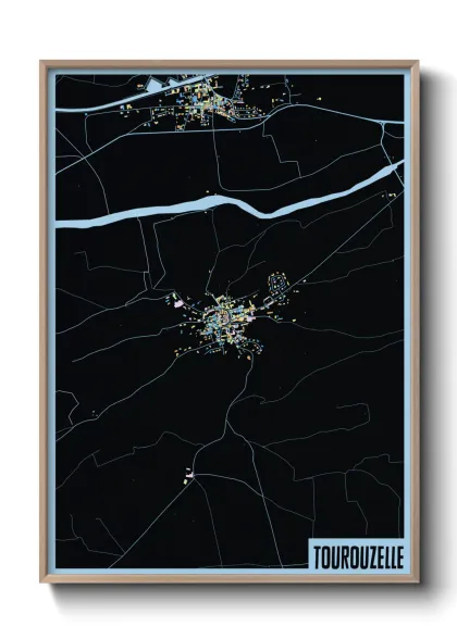 Une affiche de carte sur Tourouzelle