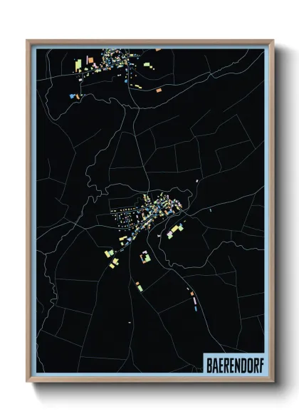 Une affiche de carte sur Baerendorf