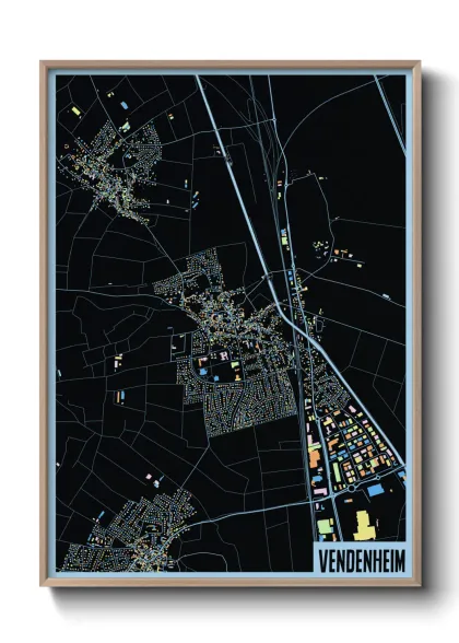 Une affiche de carte sur Vendenheim