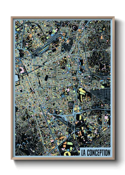 Une affiche de carte sur La Conception