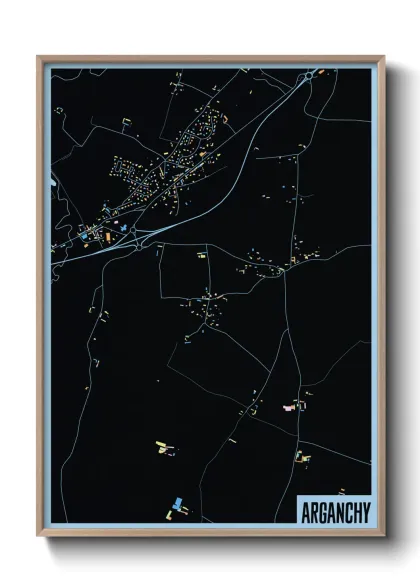 Une affiche de carte sur Arganchy