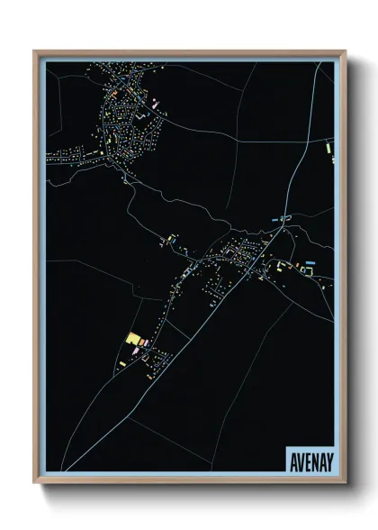 Une affiche de carte sur Avenay