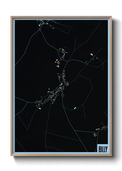 Une affiche de carte sur Billy