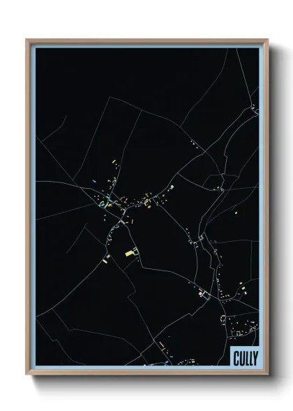 Une affiche de carte sur Cully