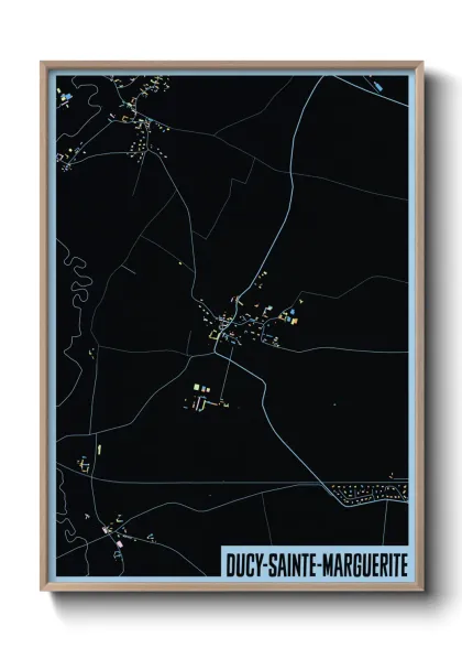Une affiche de carte sur Ducy-Sainte-Marguerite