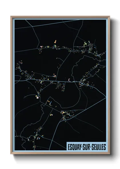 Une affiche de carte sur Esquay-sur-Seulles