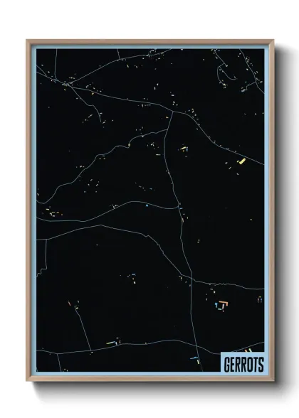 Une affiche de carte sur Gerrots