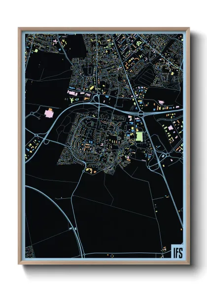 Une affiche de carte sur Ifs