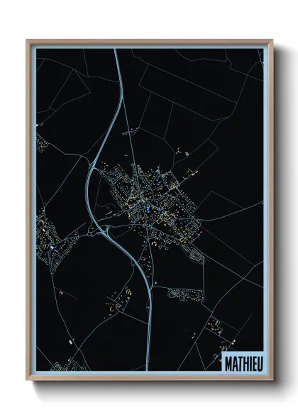 Une affiche de carte sur Mathieu