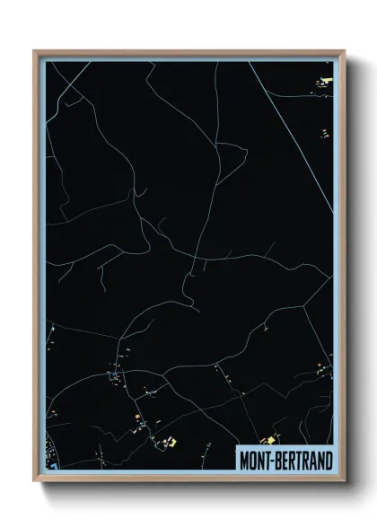 Une affiche de carte sur Mont-Bertrand