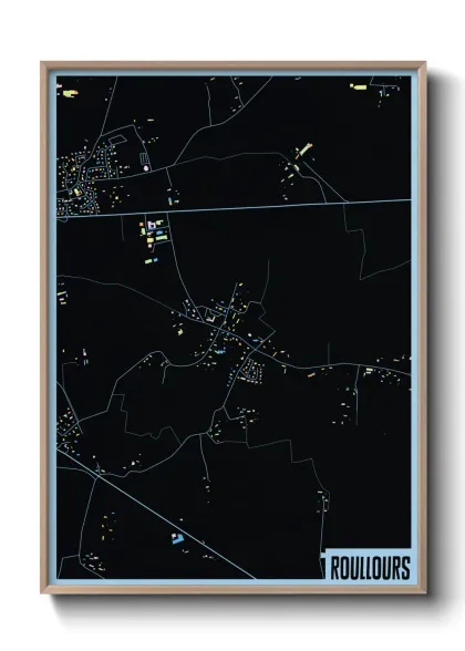 Une affiche de carte sur Roullours