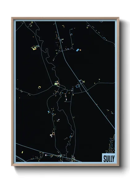 Une affiche de carte sur Sully
