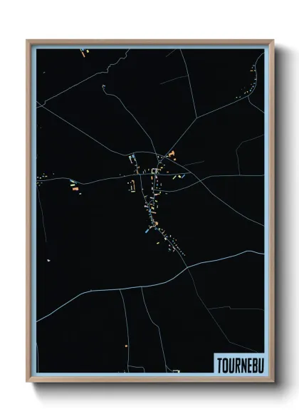 Une affiche de carte sur Tournebu