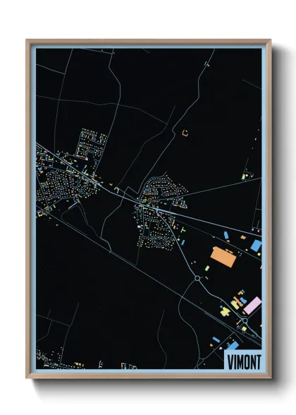 Une affiche de carte sur Vimont