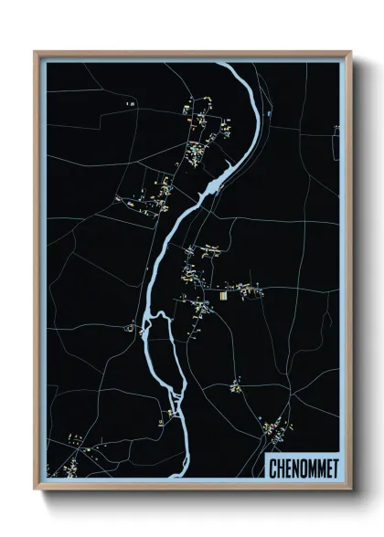 Une affiche de carte sur Chenommet