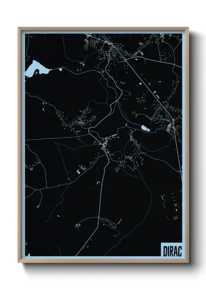 Une affiche de carte sur Dirac