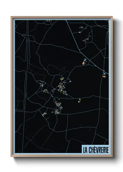 Une affiche de carte sur La Chèvrerie