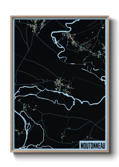 Une affiche de carte sur Moutonneau
