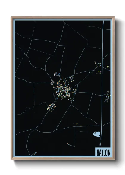 Une affiche de carte sur Ballon