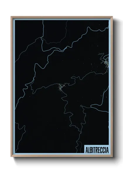 Une affiche de carte sur Albitreccia