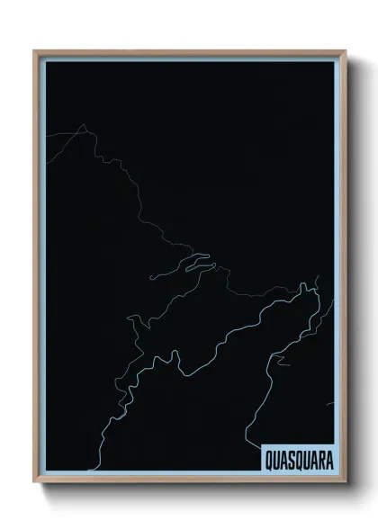 Une affiche de carte sur Quasquara