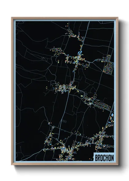 Une affiche de carte sur Brochon