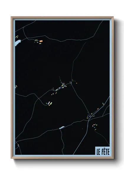 Une affiche de carte sur Le Fête
