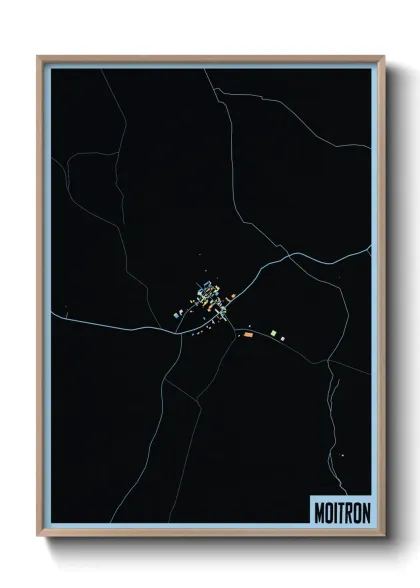 Une affiche de carte sur Moitron