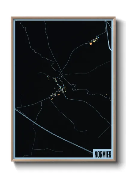 Une affiche de carte sur Normier