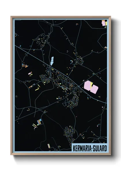 Une affiche de carte sur Kermaria-Sulard