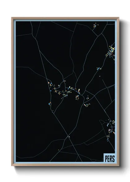 Une affiche de carte sur Pers