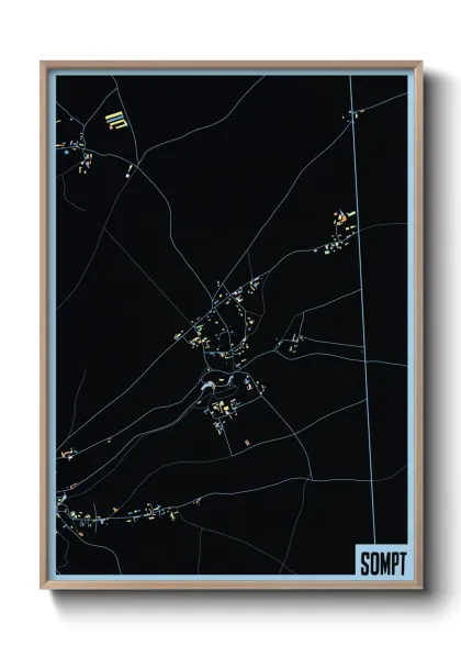 Une affiche de carte sur Sompt