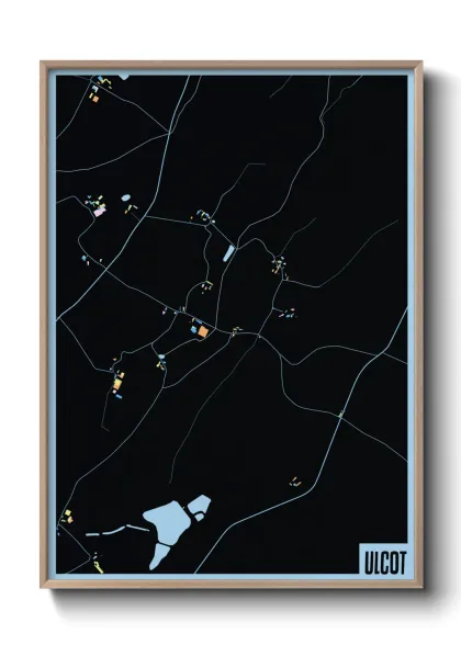 Une affiche de carte sur Ulcot
