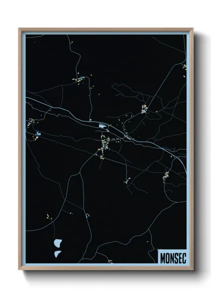 Une affiche de carte sur Monsec