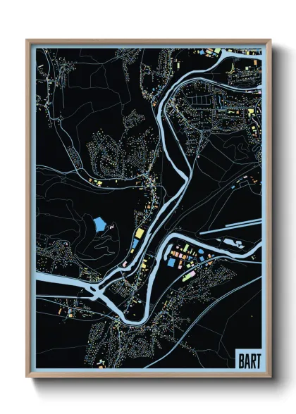 Une affiche de carte sur Bart