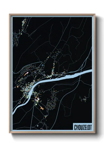 Une affiche de carte sur Chouzelot