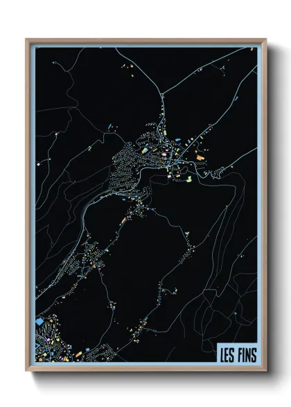 Une affiche de carte sur Les Fins