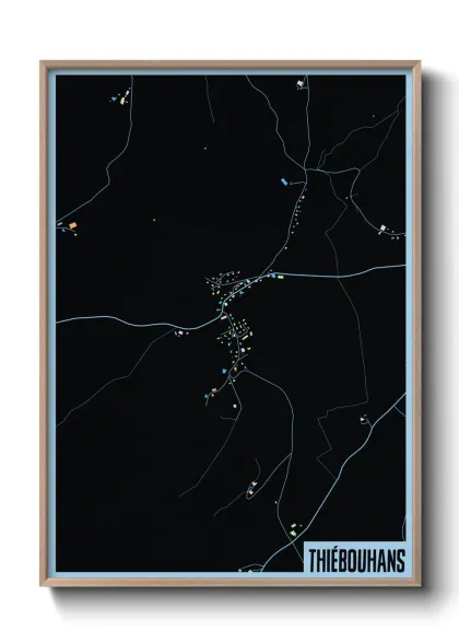 Une affiche de carte sur Thiébouhans