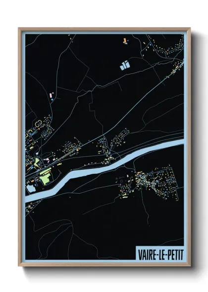 Une affiche de carte sur Vaire-le-Petit