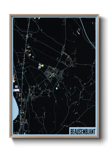 Une affiche de carte sur Beausemblant