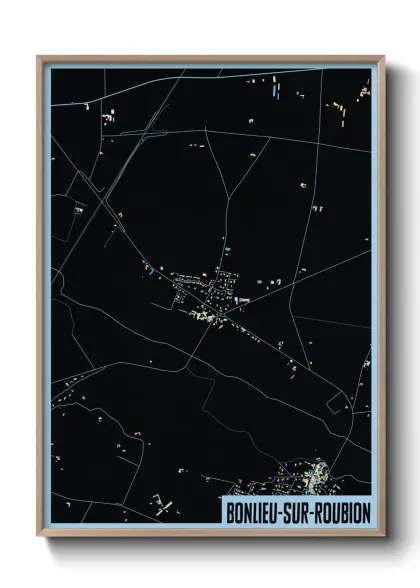 Une affiche de carte sur Bonlieu-sur-Roubion