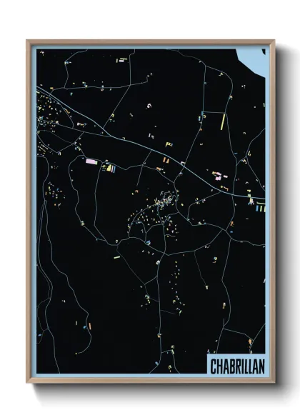 Une affiche de carte sur Chabrillan