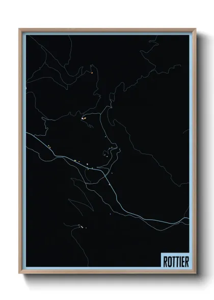 Une affiche de carte sur Rottier