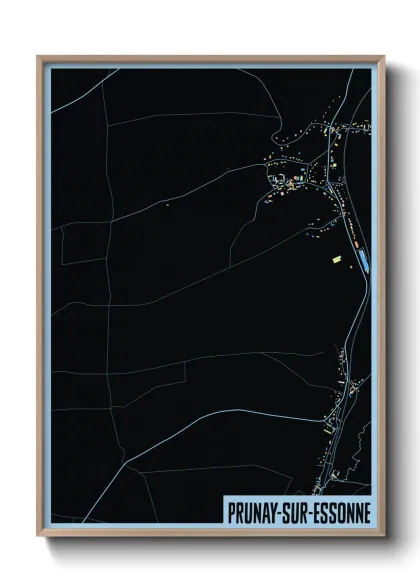 Une affiche de carte sur Prunay-sur-Essonne