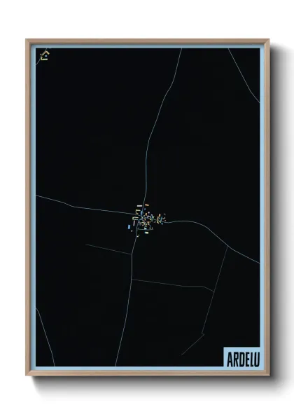 Une affiche de carte sur Ardelu