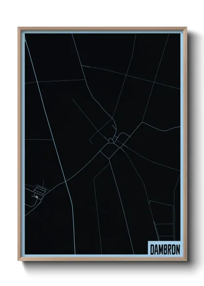 Une affiche de carte sur Dambron