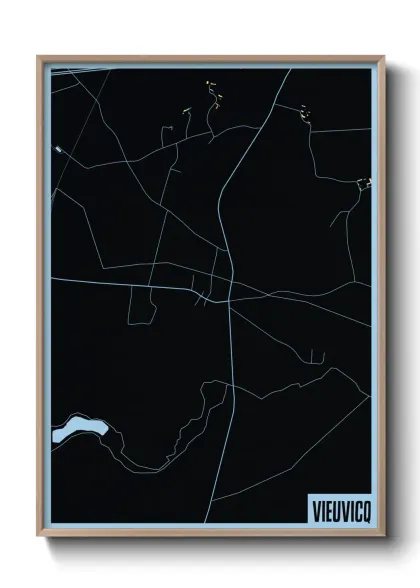 Une affiche de carte sur Vieuvicq
