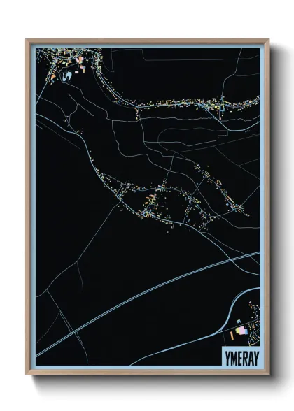 Une affiche de carte sur Ymeray