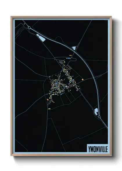 Une affiche de carte sur Ymonville