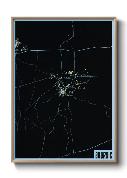 Une affiche de carte sur Bourdic